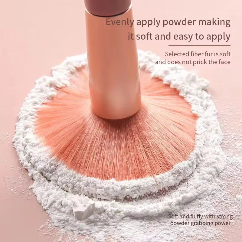 Essential 8 Makeup Brushes: Portable Beauty Tool Kit