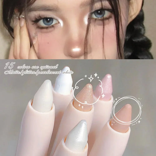 Silkworm Glow: Brightening Glitter Eyeshadow Stick