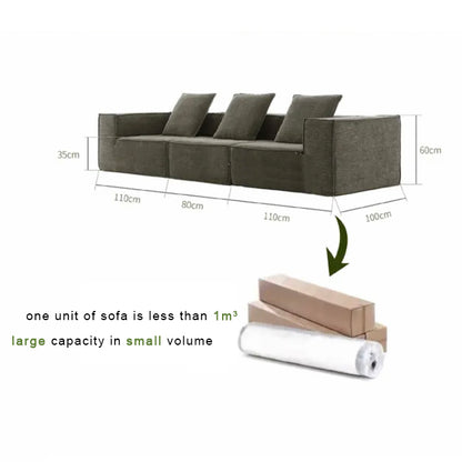 Compressible Block Sofa