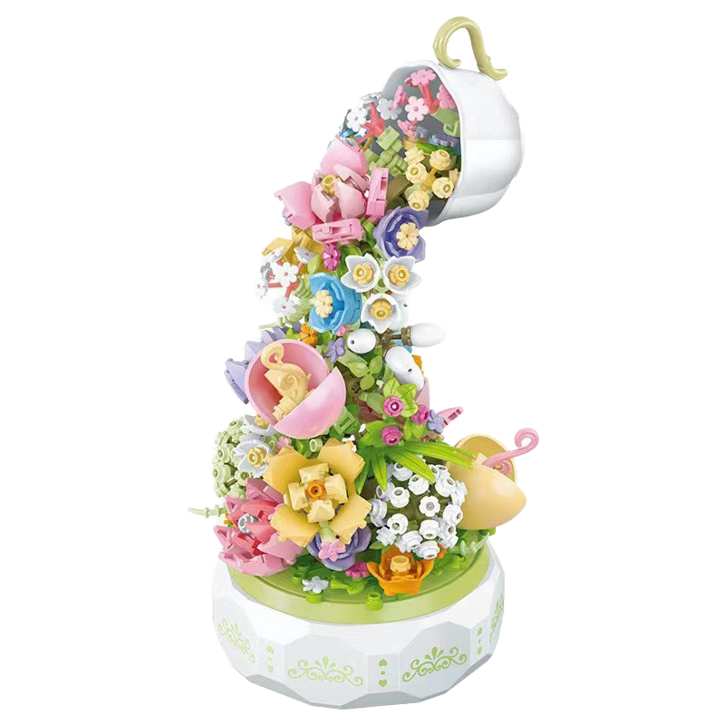 Floral Charm Tea Melody Music Box