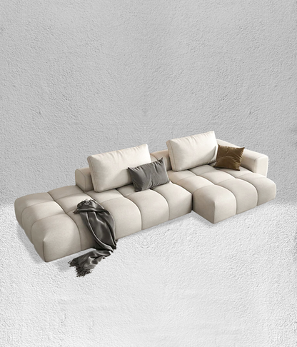 Italian design cream style fabric sofa