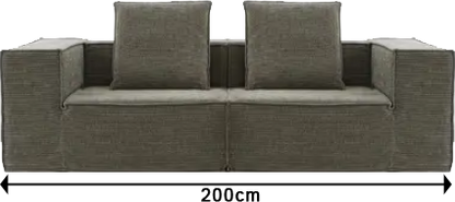 Compressible Block Sofa