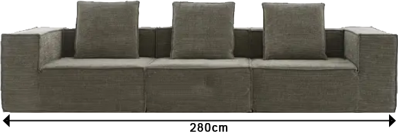 Compressible Block Sofa