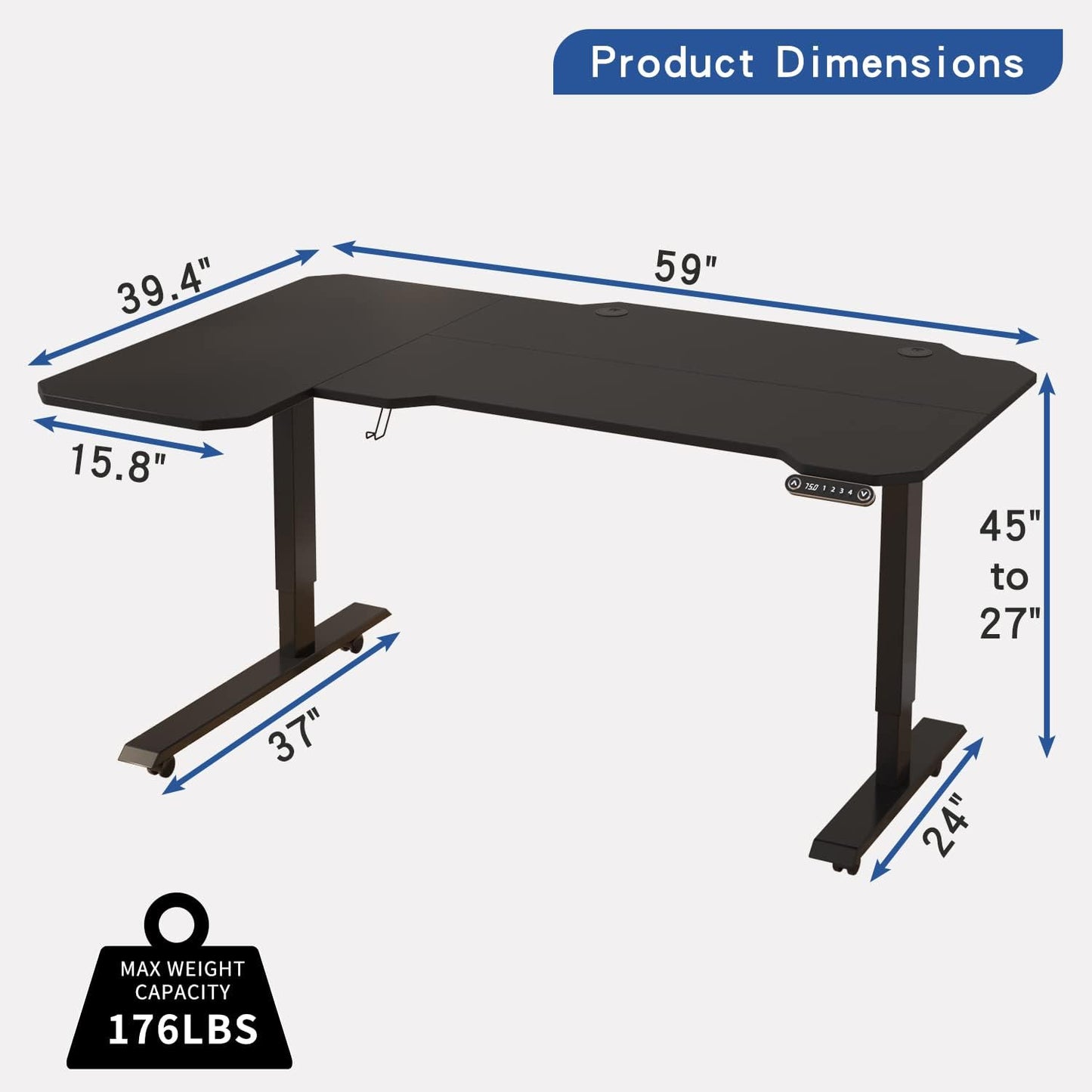 Electric Height Adjustable Standing Desk