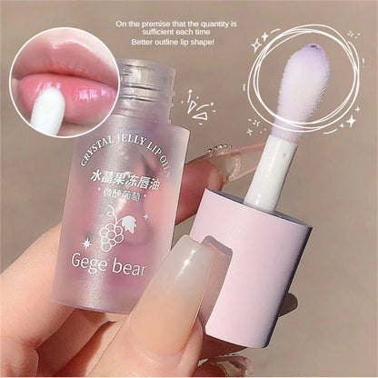 Fruity Crystal Jelly Lip Oil - Hydrating Lip Plumper