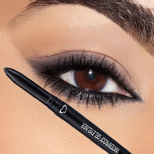 Long-Lasting Waterproof Eyeliner Pencil - Black, Brown & Purple