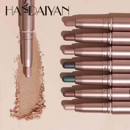 High-Gloss Pearlescent Eyeshadow Sticks: Waterproof Color Collection