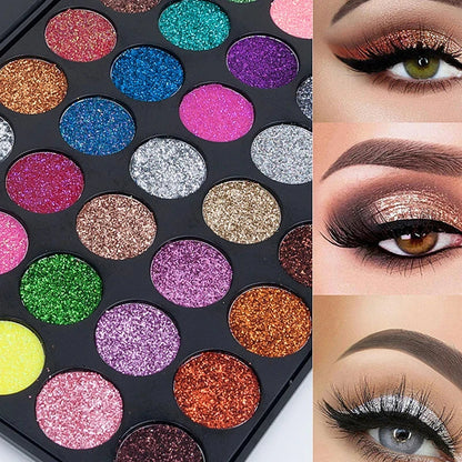 35 Shades of Glam: Diamond Sequin Eyeshadow Palette