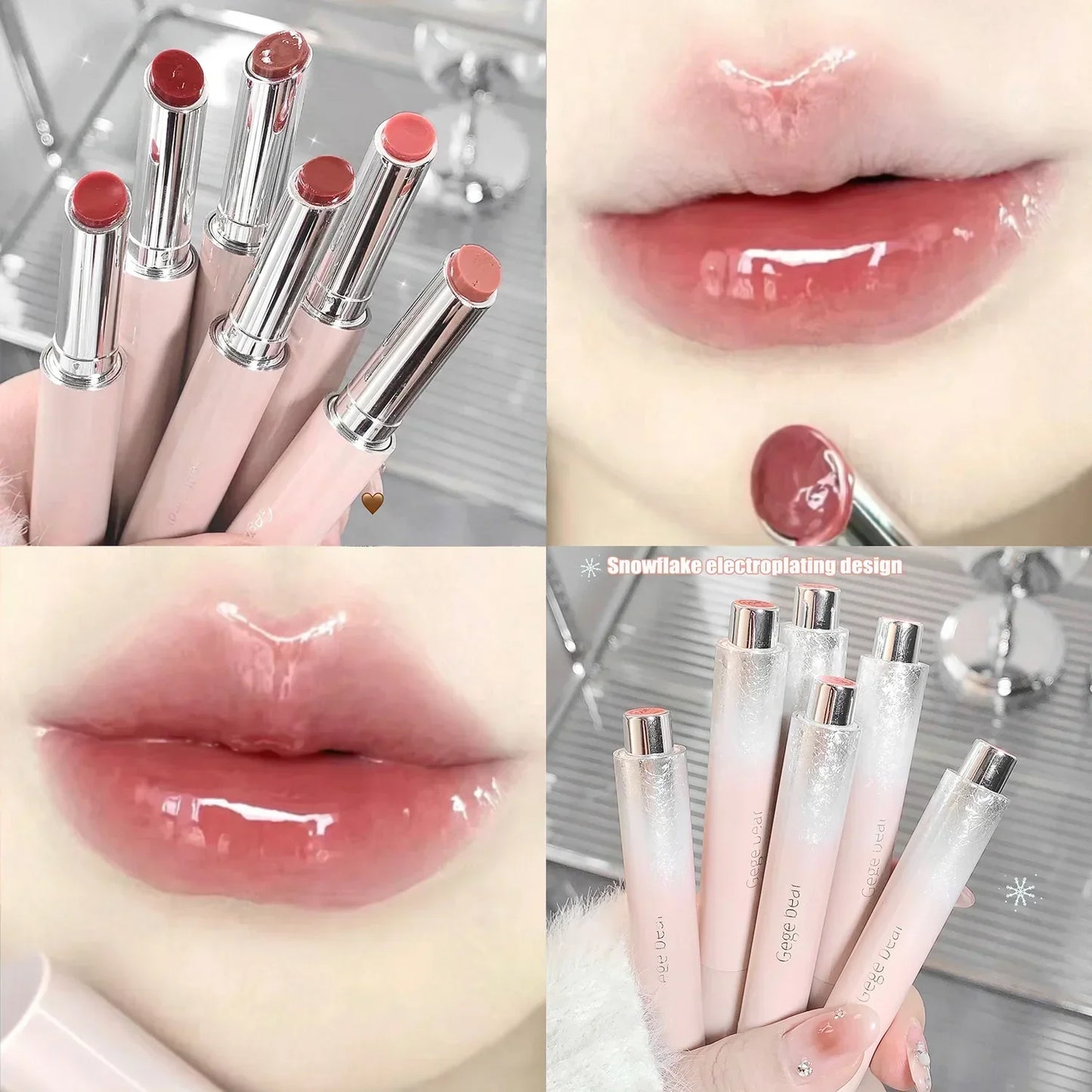 Hydrating Jelly Lip Gloss - Mirror Red & Brown Tint