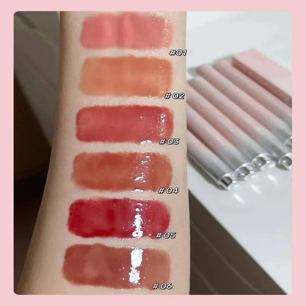 Hydrating Jelly Lip Gloss - Mirror Red & Brown Tint