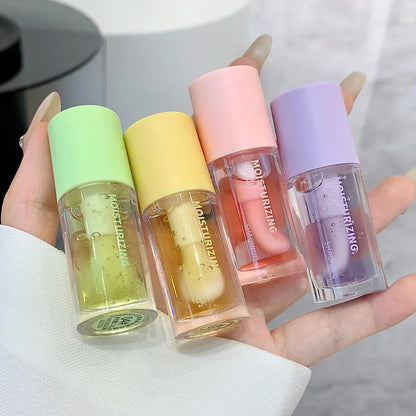 Crystal Clear Fruit Lip Oil: Moisturizing Gloss & Plumper