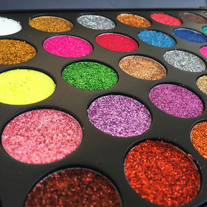 35 Shades of Glam: Diamond Sequin Eyeshadow Palette