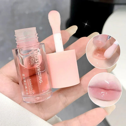 Crystal Clear Fruit Lip Oil: Moisturizing Gloss & Plumper
